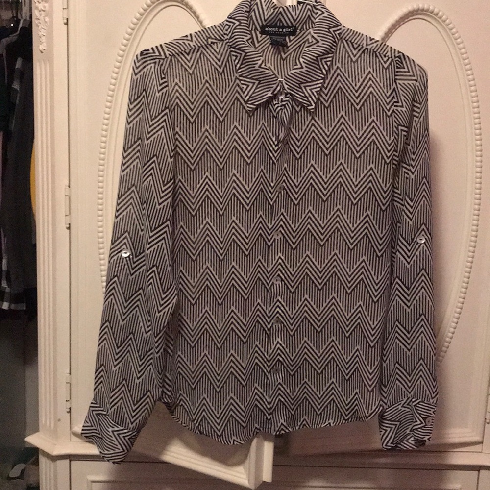 Black & White Blouse